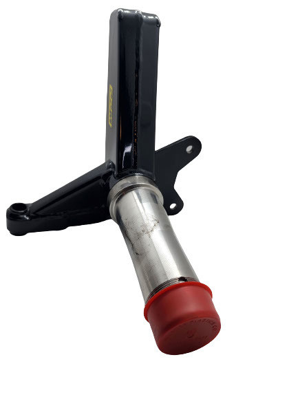 Spindle - Stock Pin Height - 6 Degree - 3-1/2 in Caliper Mount - Driver Side - Steel - Black Powder Coat - Universal - Each