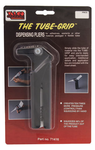 Sealer Dispenser - Tube Grip - 2 in Wide - Steel - Black Paint - Each