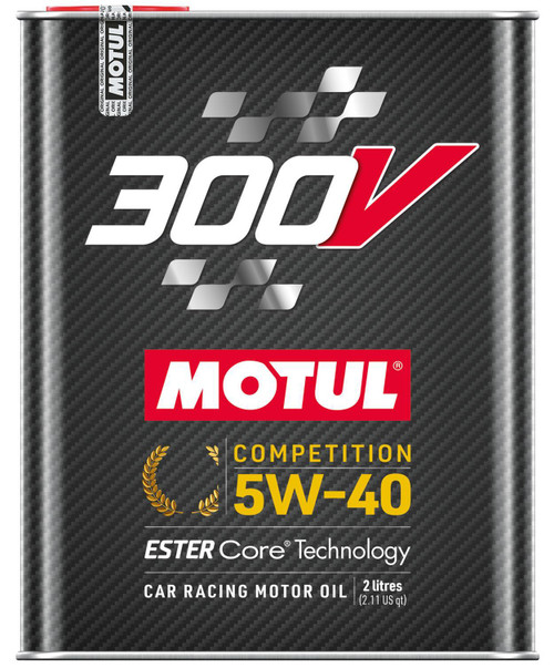 Motor Oil - 300V Racing - 5W40 - Synthetic - 2 L Can - Each