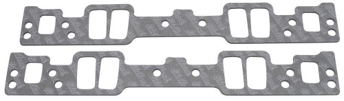 Intake Manifold Gasket - 0.12 in Thick - 1.08 x 2.11 in Rectangular Port - Composite - E-Tech Heads - Small Block Chevy - Pair