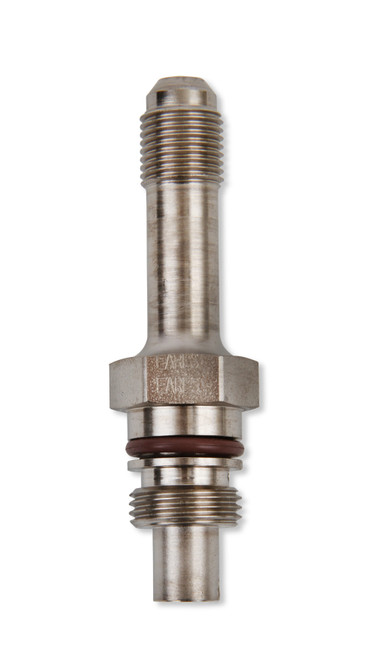 Fitting - Adapter - Straight - 6 AN Male to 16 mm x 1.50 Male O-Ring - Steel - Nickel Plated - Power Steering Systems - Each