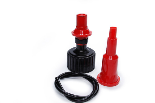 Utility Jug Cap - Fastflo Port - Spout / Adapter Included - Plastic - Black / Red - Sunoco Utility Jug - Kit