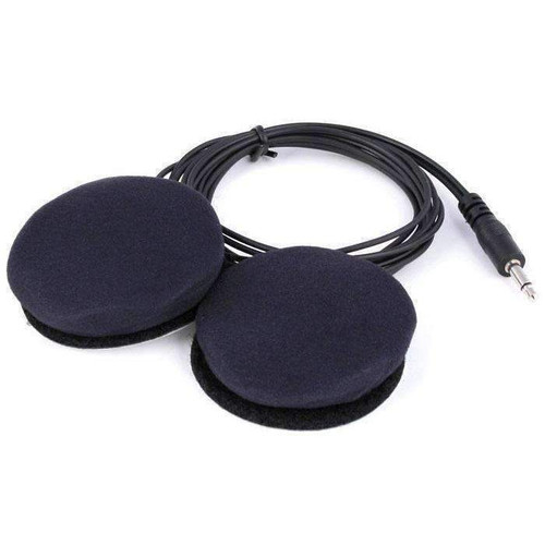 Helmet Speakers - Mono - Hook and Loop Fasteners - 3.5 mm Input Jack - Each