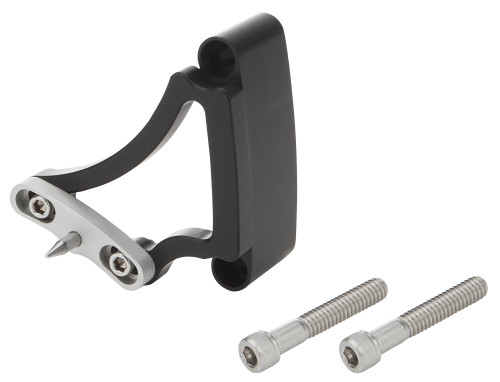 Timing Pointer - Adjustable - Stainless Hardware - Aluminum - Black Anodized - 6-1/4 in OD Balancer - Small Block Chevy - Each