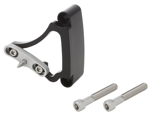 Timing Pointer - Adjustable - Stainless Hardware - Aluminum - Black Anodized - 7-1/4 in OD Balancer - Small Block Chevy - Each