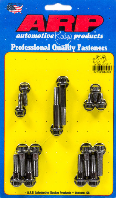 Timing Cover Bolt Kit - 12 Point Head - Chromoly - Black Oxide - GM GenV LT-Series - Kit