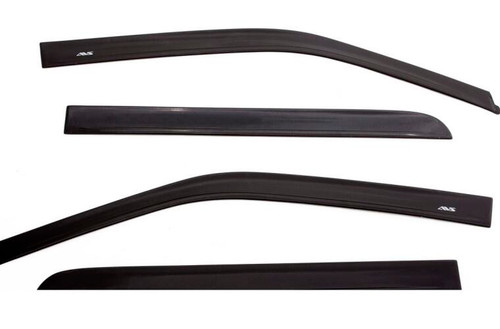 Side Window Visor - Low Profile Ventvisor - Stick-On - Front / Rear - Plastic - Matte Black - GM Fullsize SUV 2021-22 - Kit