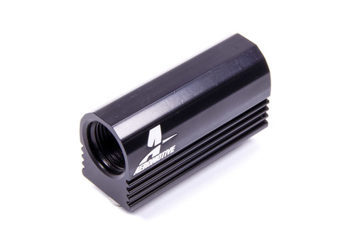 Fitting - Adapter - Straight - 8 AN Female to 8 AN Female - Aluminum - Black Anodized - Ford Modular 1999-2004 - Each