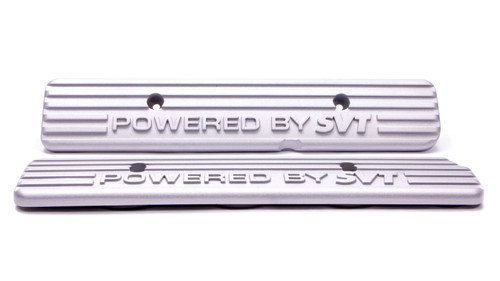 Engine Coil Cover - SVT Logo - Aluminum - Natural - Ford Modular - Pair