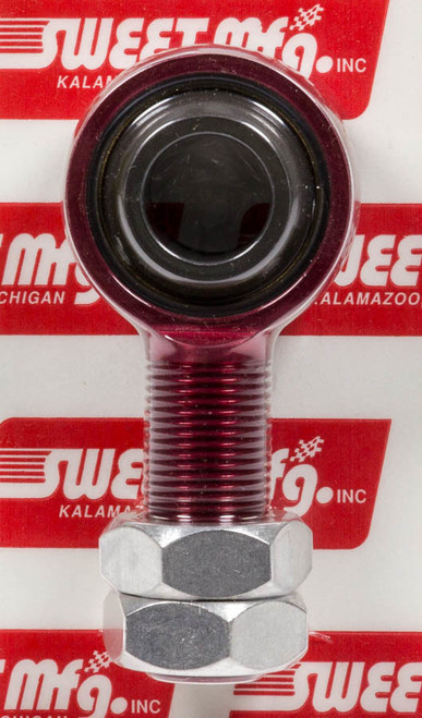 Rod End - Spherical - 3/4 in Bore - 3/4-16 in Right Hand Male Thread - Aluminum - Red Anodized - Each