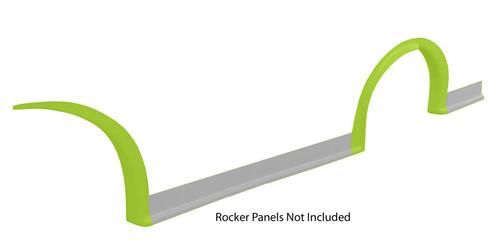 Wheel Flare Kit - Driver Side - MD3 - Dirt - 3 Piece Kit - Plastic - Fluorescent Yellow - Kit Wheel Flare Kit - Driver Side - MD3 - Dirt - 3 Piece Kit - Plastic - Fluorescent Yellow - Kit