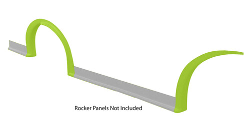 Wheel Flare Kit - Passenger Side - MD3 - Dirt - 3 Piece Kit - Plastic - Fluorescent Yellow - Kit Wheel Flare Kit - Passenger Side - MD3 - Dirt - 3 Piece Kit - Plastic - Fluorescent Yellow - Kit