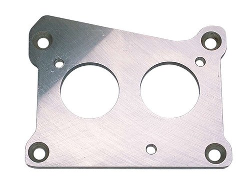 Throttle Body Adapter - 1/4 in Thick - Gasket / Hardware - Steel - TBI Front Mount to Holley 2-Barrel Intake - Small Block Chevy - Each Throttle Body Adapter - 1/4 in Thick - Gasket / Hardware - Steel - TBI Front Mount to Holley 2-Barrel Intake - Small Block Chevy - Each