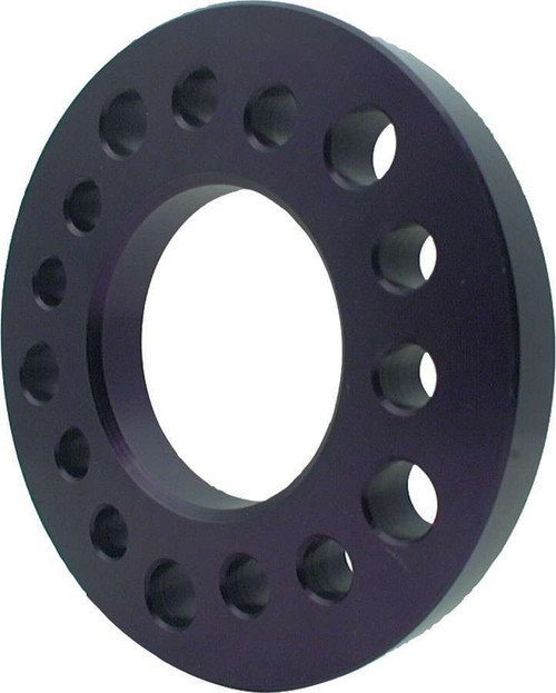 Wheel Spacer - 5 x 4.50 / 4.75 / 5.00 in Bolt Pattern - 1 in Thick - Aluminum - Black Anodized - Each
