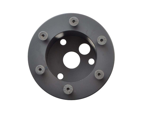 Steering Wheel Adapter - GT3 - 3-Bolt to 6-Bolt - Hardware Included - Aluminum - Black Anodized - Momo / Sparco Style Hub - Each