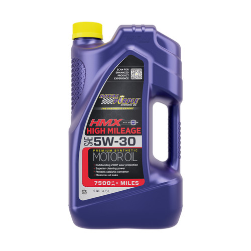 Motor Oil - HMX High Mileage - High Zinc - 5W30 - Synthetic - 5 qt Jug - Each Motor Oil - HMX High Mileage - High Zinc - 5W30 - Synthetic - 5 qt Jug - Each