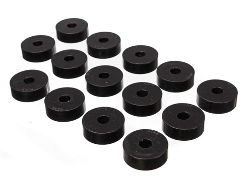 Body Mount Bushing - Hyper-Flex - Polyurethane - Black - Jeep CJ5 1955-73 - Kit
