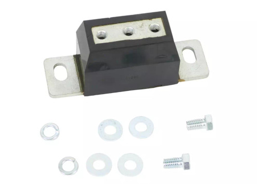 Transmission Mount - Polyurethane / Steel - Black / Zinc Oxide - Ford Mustang 1979-93 - Kit