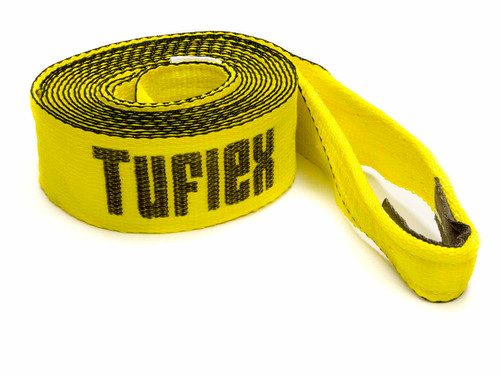 Tow Strap - 3 in Wide - 20 ft Long - 22500 lb Capacity - Nylon - Yellow - Each