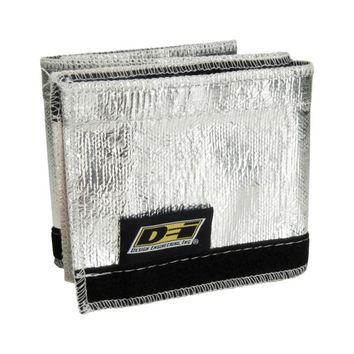 Hose and Wire Sleeve - Heat Shroud - 12 AN Hose - 3 ft Long - Aluminized Fiberglass Fabric - Silver - Each