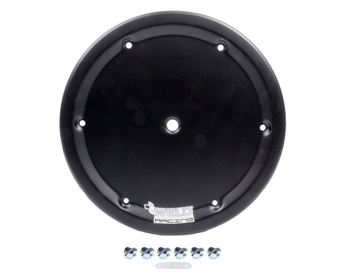 Mud Cover - Quick Release Fastener - Aluminum - Black Anodized - 15 in Wheels - Each