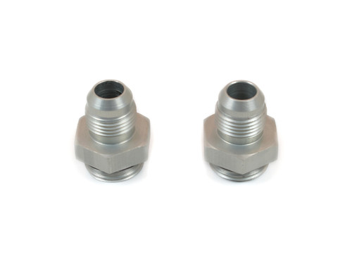 Fitting - Adapter - Straight - 10 AN Male to 12 AN Male O-Ring - Aluminum - Natural - Pair