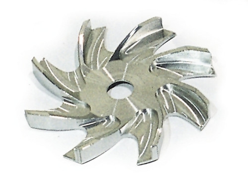 Alternator Fan - Aluminum - Clear Powder Coat - Each