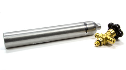 CO2 Bottle - 10 oz - Standard Valve - Aluminum - Clear Anodized - Each