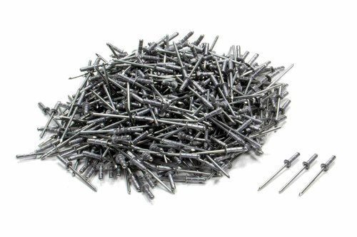 Rivet - Avex Style - 1/4 in Head - 1/8 in Steel Mandrel - 1/2 in Grip Range - Aluminum - Natural - Set of 500