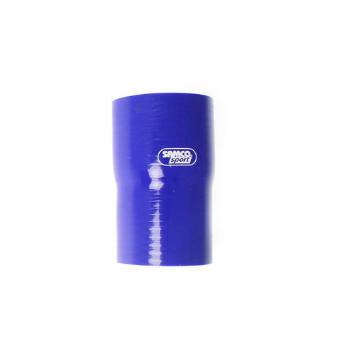 Tubing Coupler - Straight - Reducer - 1-3/4 in to 1-1/2 in ID - 4 in Long - 4.0 mm Thick Wall - Silicone - Blue - Each