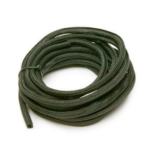 Hose and Wire Sleeve - PowerBraid - 1/8 in Diameter - 20 ft - Split - Braided Plastic - Black - Each
