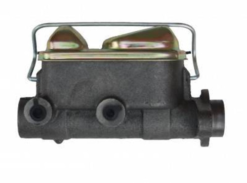 Master Cylinder - 1 in Bore - Dual Integral Reservoir - Iron - Natural - Ford Mustang / Cougar 1967-72 - Kit