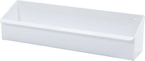 Aerosol Can Holder - 16 in Long - 3.5 in Deep - 2.25 in Tall - 4 Can Capacity - Aluminum - White Paint - Each Aerosol Can Holder - 16 in Long - 3.5 in Deep - 2.25 in Tall - 4 Can Capacity - Aluminum - White Paint - Each