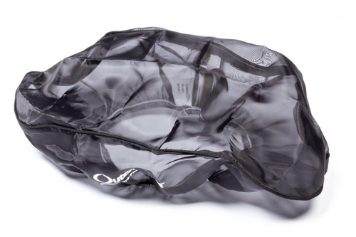 Air Filter Wrap - Pre Filter - Oval - 15 in Long - 5.5 in Wide - 3.75 in Tall - Top - Outerwears Logo - Polyester - Black - Each