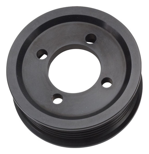 Supercharger Pulley - Serpentine - 3 in OD - Aluminum - Black Anodized - Edelbrock E-Force Supercharger System - Each
