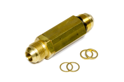 Check Valve - 8 AN Male O-Ring Inlet - 8 AN Male Outlet - Brass - Natural - Each