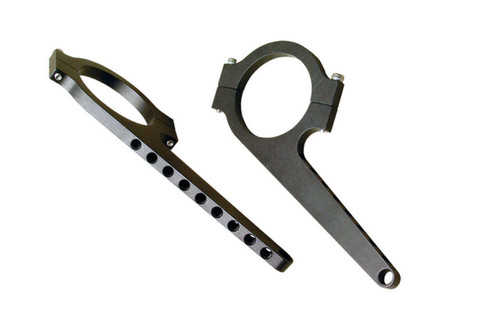 Switch Panel Bracket - Clamp-On - Aluminum - Black Anodized - 1-3/4 in OD Tube - Pair