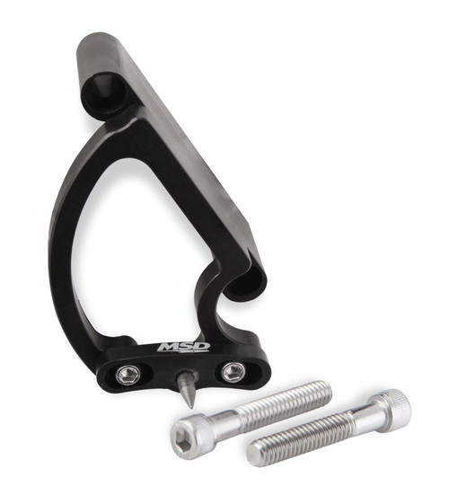 Timing Pointer - Adjustable - Aluminum - Black Anodized - 7 in OD Balancer - Big Block Chevy - Each