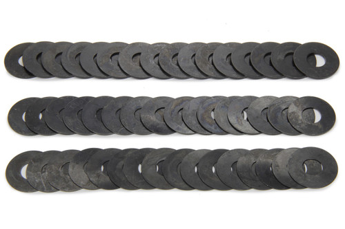 Valve Spring Shim - 0.015 in / 0.030 in / 0.060 in Thick - 1.300 in OD - 0.520 in ID - Steel - Natural - Set of 16