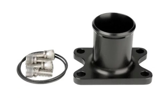 Fuel Pump Inlet / Outlet - 1-1/4 in Hose Barb - Aluminum - Black Anodized - Aeromotive Spur Gear Pump - Each