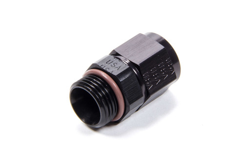 Fitting - Adapter - Straight - 8 AN Female to 8 AN Male O-Ring - Aluminum - Black Anodized - Each