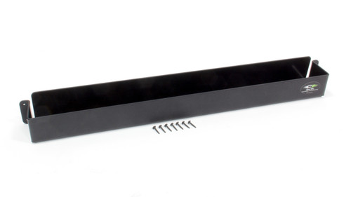 Aerosol Can Holder - 33 in Long - 3.5 in Deep - 4.5 Tall - 12 Can Capacity - Plastic - Black - Each