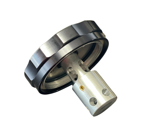 Fuel Cell Filler Cap - Screw-On - Raised Cell Mount - 3-1/4 in OD - Vented - Roll Over Valve - Aluminum - Natural - Each Fuel Cell Filler Cap - Screw-On - Raised Cell Mount - 3-1/4 in OD - Vented - Roll Over Valve - Aluminum - Natural - Each