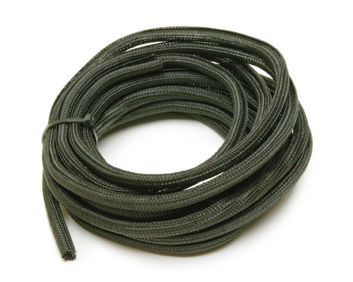 Hose and Wire Sleeve - PowerBraid - 1/4 in Diameter - 20 ft - Split - Braided Plastic - Black - Each
