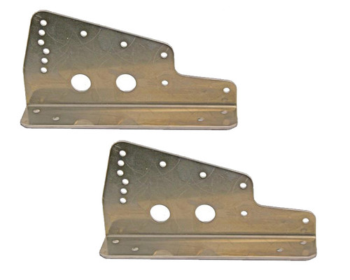 Seat Mount - Bolt-On - Floor Mount - Aluminum - Natural - Kirkey Racing Seat - Pair