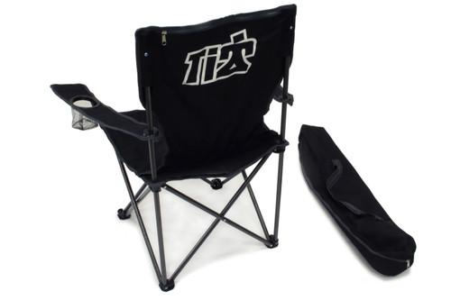 Folding Chair - Canvas - Black - White Logo - Bag Included - Each