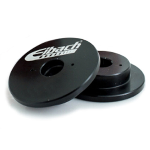 Bump Spring Cap - 1.630 in ID Spring - 0.625 in Shaft - Aluminum - Black Anodized - Pair