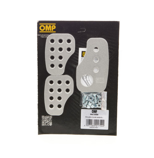 Pedal Pad - Manual Transmission - Brake / Clutch / Gas Pads - Aluminum - Smooth - Universal - Kit