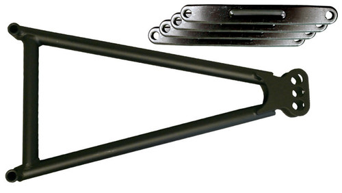 Jacobs Ladder - Adjustable - 14 in Long - Straps - 3 Hole - Chromoly - Black Powder Coat - Triple X Sprint Car - Kit Jacobs Ladder - Adjustable - 14 in Long - Straps - 3 Hole - Chromoly - Black Powder Coat - Triple X Sprint Car - Kit