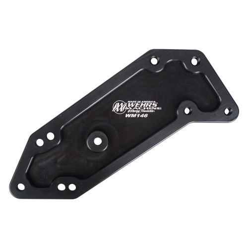 Shifter Set Back Mount - 4 to 6 in Set Back - Aluminum - Black Anodized - T10 Transmission - Each